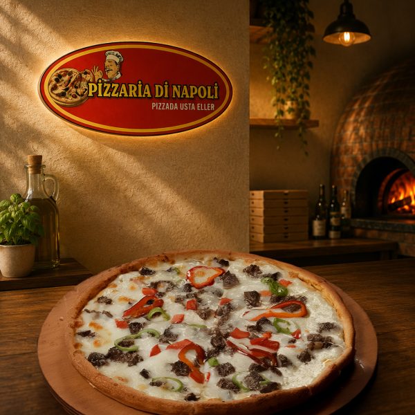 Kavurmalı Büyük Pizza
